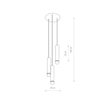 Lampa wisząca BATON SOLID BRASS III 7855 Nowodvorski - zdjęcie dodatkowe 3