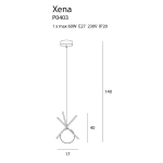 XENA P0403 LAMPA WISZĄCA MaxLight - zdjęcie dodatkowe 2