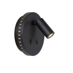 Kinkiet BENTJER Ø 14 cm LED 3000K czarny 79201/09/30 Lucide - zdjęcie produktu