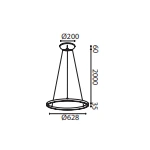 Lampa wisząca Mantra Riumar 8673MA - zdjęcie dodatkowe 3