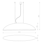Lampa wisząca CANOE white-gold 7927 Nowodvorski - zdjęcie dodatkowe 1