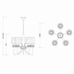 Lampa wisząca Mantra Loewe Antique Brass 4731MA - zdjęcie dodatkowe 1
