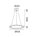 Lampa wisząca Mantra Riumar 8676MA - zdjęcie dodatkowe 3