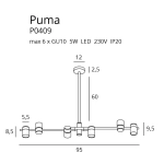 PUMA P0409 LAMPA WISZĄCA MaxLight - zdjęcie dodatkowe 1
