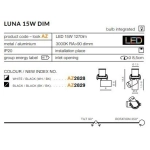 Oprawa stropowa Luna 15W Dim (white/black) AZ2828 AZZARDO