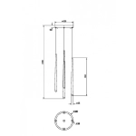 Lampa wisząca Cascade MOD132PL-L36BSK2 Maytoni - zdjęcie dodatkowe 3