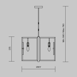 Lampa wisząca Pendant Lamp Marmo MOD099PL-06G Maytoni - zdjęcie dodatkowe 5
