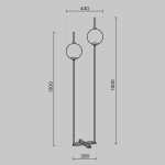 Lampa podłogowa The Sixth Sense Z020FL-L12BS3K Maytoni - zdjęcie dodatkowe 8