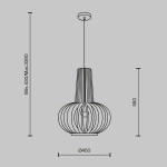 Lampa wisząca Roots MOD193PL-01W1 Maytoni - zdjęcie dodatkowe 4