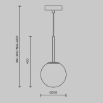 Lampa wisząca Basic form MOD321PL-01B1 Maytoni - zdjęcie dodatkowe 5