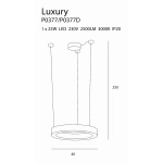 LUXURY P0377D LAMPA WISZĄCA ŚCIEMNIALNA MaxLight - zdjęcie dodatkowe 1