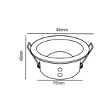 Lampa wpuszczana Mantra Comfort IP 6810MA - zdjęcie dodatkowe 2