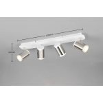 GILLAN – 814500407 excl. 4x GU10 · max. 10W TRIO