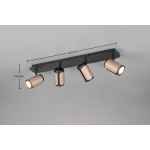 GILLAN – 814500465 excl. 4x GU10 · max. 10W TRIO