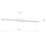 Kinkiet LATH LED 8175 Nowodvorski 90cm - zdjęcie dodatkowe 1