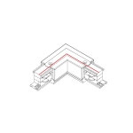 Łącznik kątowy czarny prawy Commercial Lighting CTLS POWER L CONNECTOR RIGHT BLACK 8228 Nowodvorski - zdjęcie dodatkowe 2
