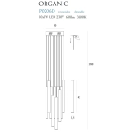 ORGANIC CHROM P0206D lampa wisząca średnia ściemnialna - zdjęcie dodatkowe 2