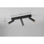 AMBALA – 849210332 incl. 3x SMD, 5,5W · 3x 500lm, 2300+3000+4000K TRIO