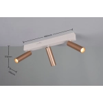 AMBALA – 849210365 incl. 3x SMD, 5,5W · 3x 500lm, 2300+3000+4000K TRIO