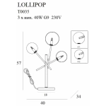 Lollipop lampa stołowa T0035 MaxLight