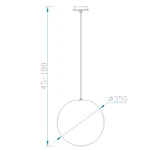 Lampa wisząca Mantra Avoriaz 1397MA - zdjęcie dodatkowe 1