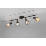 TARIFA – 862800432 excl. 4x E14 · max. 10W TRIO