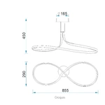 Lampa sufitowa Mantra Nur Brown Oxide 5360MA - zdjęcie dodatkowe 1