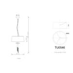 Lampa wisząca Mantra Tiffany Chrome 3858MA - zdjęcie dodatkowe 3