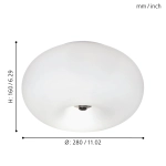 Plafon OPTICA 86811 28cm EGLO