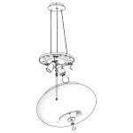 Lampa wisząca 2pł OPTICA 86814 EGLO