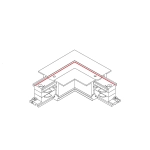 Łącznik kątowy wpuszczany lewy biały CTLS RECESSED POWER L CONNECTOR , LEFT ( L-L) WHITE 8684 Nowodvorski - zdjęcie dodatkowe 1