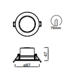 Lampa wpuszczana Mantra Yucatan 8848MA - zdjęcie dodatkowe 3