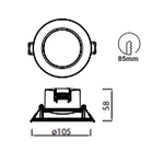 Lampa wpuszczana Mantra Yucatan 8849MA - zdjęcie dodatkowe 3