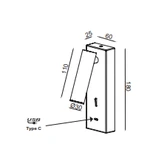 Lampa ścienna Mantra Tarifa III 8986MA - zdjęcie dodatkowe 1