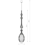 Lampa wisząca ABI BLACK L 8864 Nowodvorski - zdjęcie dodatkowe 2