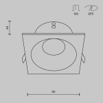 Oprawa podstropowa Downlight Zoom DL033-2-01B Maytoni - zdjęcie dodatkowe 8