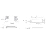 EMERGENCY KIT 1W FOR DOWNLIGHTS/STRIPS 1-30W 9-45V 89001/EME ONE LIGHT