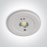EMERGENCY RECESSED 3hrs 1,5W LED 230v SELF TEST 89002B ONE LIGHT