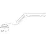 EMERGENCY RECESSED 3hrs 3W LED 230v SELF TEST 89002C ONE LIGHT