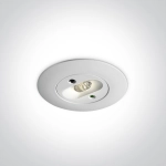EMERGENCY RECESSED 3W 230V 3hrs 89002 ONE LIGHT