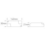 TRIAC DIMMABLE DRIVER 100/150/200/250/300/350mA 230V 89009UT ONE LIGHT