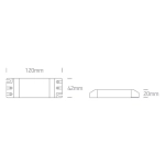 sterownik LED o natychmiastowym natężeniu prądu do 350mA punktów LED / opraw LED, 13-20W 89020 ONE LIGHT