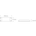Sterownik LED prądu stałego, nieściemnialny, do spotów/opraw LED 500mA, 20-30W. 89030C ONE LIGHT