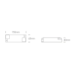 Sterownik LED z funkcją ściemniania Triac, prąd stały, do opraw LED 1200mA, 32-50W 89048T ONE LIGHT