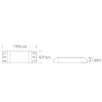 DRIVER 24V DC 20-150W 230V DIMMABLE 89150VT ONE LIGHT