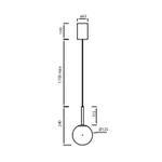 Lampa wisząca Mantra Puebla 8888MA - zdjęcie dodatkowe 3