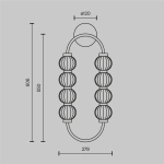 Lampa ścienna (kinkiet) Amulet MOD555WL-L11G3K Maytoni - zdjęcie dodatkowe 5