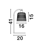 Lampa stołowa TALITAS LE44512 Luces Exclusivas - zdjęcie dodatkowe 2