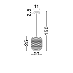 Lampa wisząca POMALCA LE44860 Luces Exclusivas - zdjęcie dodatkowe 2