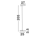Lampa podłogowa TRUNCADO LE44951 Luces Exclusivas - zdjęcie dodatkowe 3
